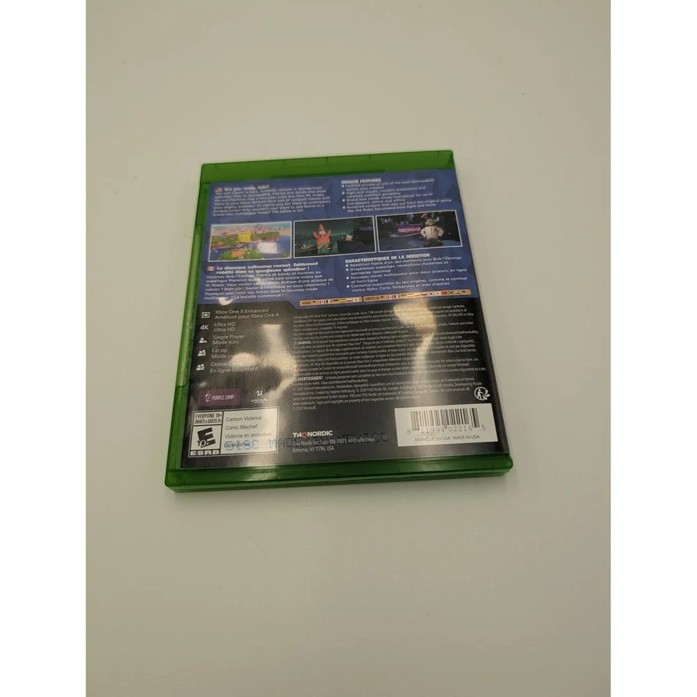 SpongeBob SquarePants Battle for Bikini Bottom Rehydrated Xbox One Video Game